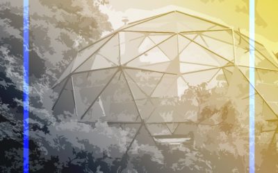 Una ecociudad con una primavera marchita